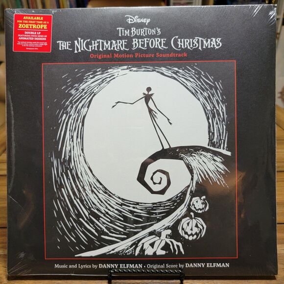 VINYL Tim Burton's Nightmare Before Christmas by Danny Elfman 2 LT. ED. LP NEW - Picture 1 of 8